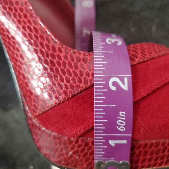 H by Halston Red Suede Stilettos - Picture 12 of 12